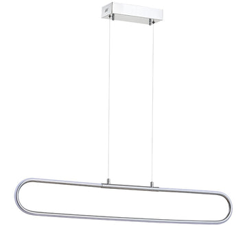 Ned 39" Dimmable Adjustable Integrated LED Metal Linear Pendant - JONATHAN Y